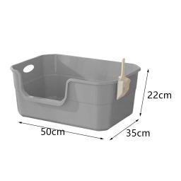 Abra A Caixa De Areia Superior Do Animal De Estimação, Bedpan Do Gato Do Vaso Sanitário, Recipiente De Areia, Sandbox De Gato - Image 6