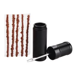 Para fixação de punctura plana estrada mtb bicicleta sem câmara kit reparo pneu slug plug rolha borracha bacon tiras e ferramenta inserção - Image 1