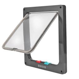 Porta de plástico para pet com aba, porta de 4 vias para gato, cachorro, pet, suprimentos para animais de estimação, pequeno, porta, kit, porta, aba para cães - Image 6