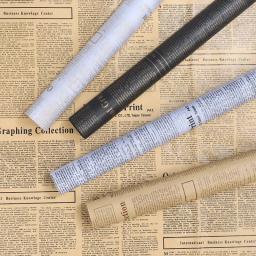 20 folhas de papel de embrulho de presente artesanal, material retrô de buquê de flores de 50x70 cm, papel kraft do jornal inglês, material para presentes diy - Image 5