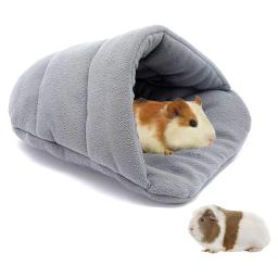 Cobaia morna cama coelho casa hamster saco de dormir pequeno animal estimação caverna ninho macio velo chinelos cama pequeno animais suprimentos - Image 1