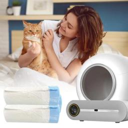 Automático Self Cleaning Cat Litter Box, saco de lixo, Liner Recargas, à prova de vazamento Poop Bags, WC Pet Shelter, Suprimentos, 15 pcs - Image 3