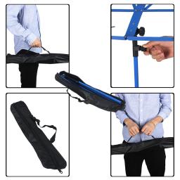 Suporte dobrável para tripé de folha de música, aço inoxidável, suporte ajustável com bolsa, acessórios para instrumentos musicais - Image 6