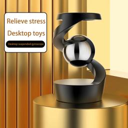 Desktop Stress Relief Toy para Adultos, liga de alumínio Descompressão, Hipnose Rotary Gyro Fingertip Kinetic Levitating Spinner, Presente - Image 2