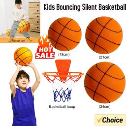Basquete Indoor Silent Bouncing para crianças e adultos, mudo, drible, bola de treinamento, 18, 21, 24cm - Image 1