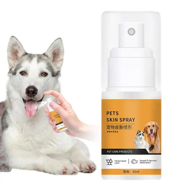 Spray Hidratante Portátil para Alívio da Coceira e Cuidados com a Pele do Cão, 30ml