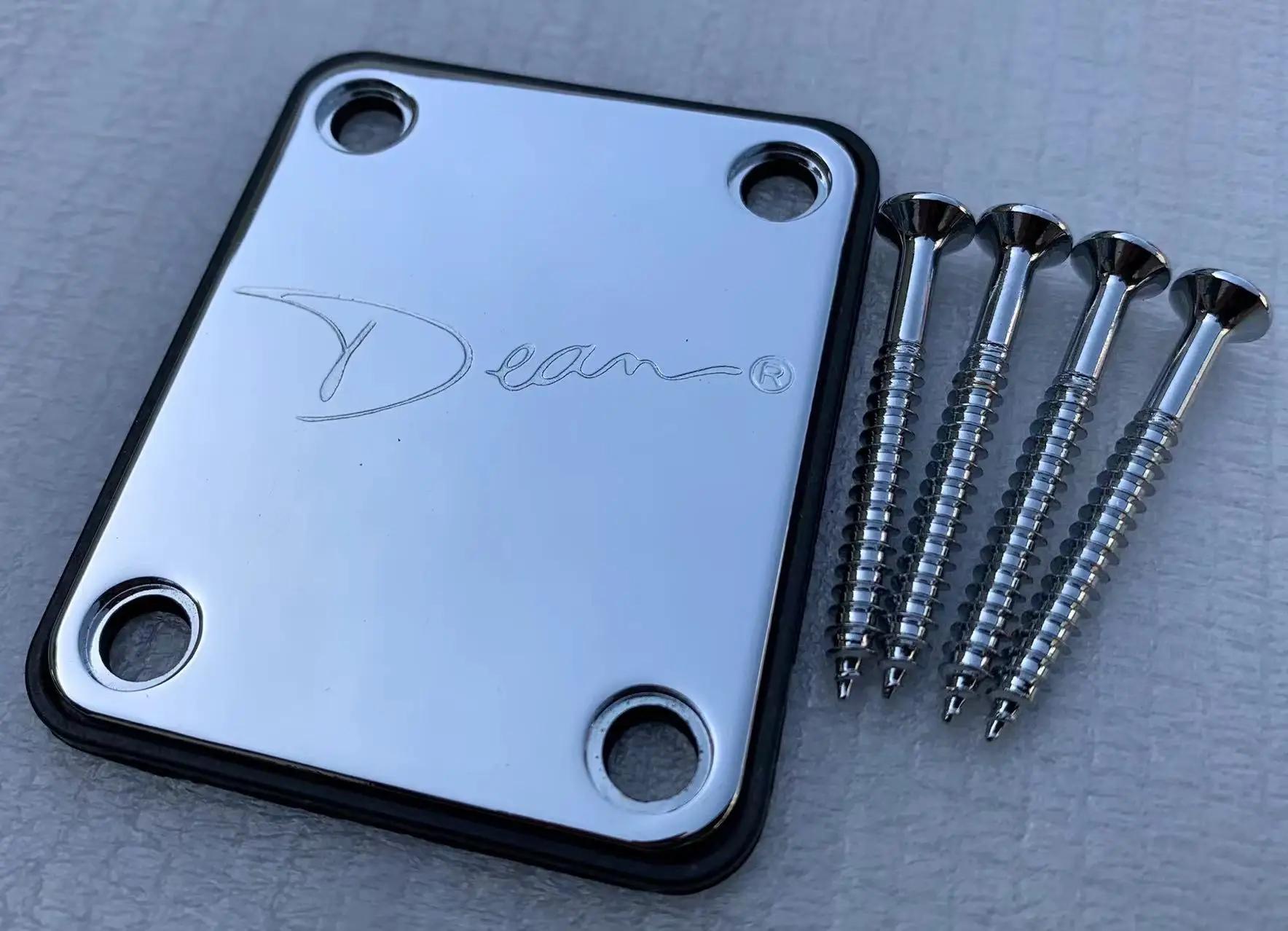 Placa do pescoço se encaixa para d guitarra elétrica material de metal com 4 parafusos acessórios de música em estoque desconto - Image 1