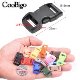 50 pçs 3/8 "paracord pulseira fivela curvada paracord clipe fivela para diy pára-quedas 550 pulseira pet colar de acampamento ao ar livre cinta - Image 2