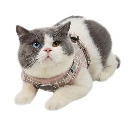 Conjunto reflexivo de arnês do peito para cães e gatos, Arnês de estimação respirável, sem coleiras, cães pequenos e médios andando - Image 3