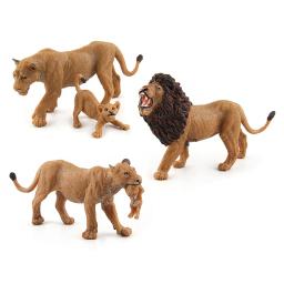 Animais selvagens modelo simulado realista do leão, material do PVC, coleção da família do leão, brinquedos da decoração para crianças, presentes do aniversário - Image 2