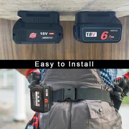 Suporte para Bateria Waitley Makita e Bosch, Estante de Armazenamento, Capa para Fixação, 18V - Image 6