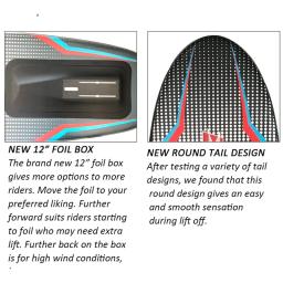 Kitboard hidrofólio inflável com correias para o pé, prancha windsurf, prancheiras de surf do vento, kiteboarding - Image 2
