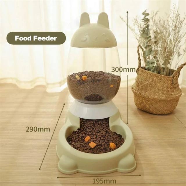 Dispensador Automático de Água e Alimentador de Grande Capacidade para Gatos e Cachorros