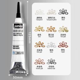 Tubo de tinta acrílica para madeira, tela, pintura de tecido, pigmentos de vidro ricos, desenho do artista, impermeável, 20 ml - Image 6