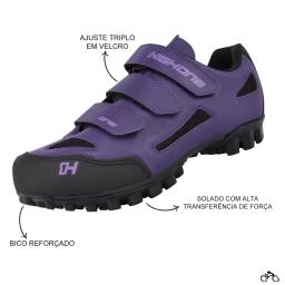 Sapatilha Mtb Ciclismo High One Feminina Roxo + Pedal Wellgo M919 - Image 4