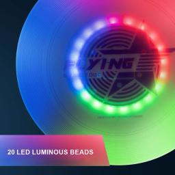 Disco giratório voador final, disco de arremesso profissional, leve para esportes ao ar livre, praia, camping, jogo, ginásio, 175g, 20LED - Image 6