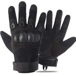 Luvas táticas de dedo longo Luvas de lona Design de casca macia Forças especiais, escalada, motocicleta, esportes de fãs, inverno, 1 par - Image 4
