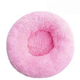 Cama redonda de pelúcia para inverno, Pet fornecimentos macios e confortáveis, Pet acessórios - Image 5