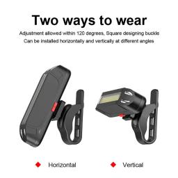 Super brilhante led luz traseira da bicicleta 5 modos de iluminação usb recarregável selim garfo luz aviso segurança lanterna traseira da bicicleta - Image 4