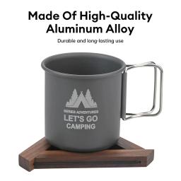Copo De Caneca De Acampamento De Titânio, Louça Turística, Utensílios De Piquenique, Equipamento De Cozinha Ao Ar Livre, Conjunto De Cozinhar De Viagem, Panelas, Caminhadas Drinkwar - Image 2