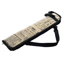 Impresso Drum Stick Gig Bag Grande capacidade, Estojo de transporte de baqueta de esponja grossa 4 bolsos Saco de armazenamento de malho de tambor resistente à água - Image 1