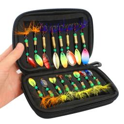Pesca Colheres Lures Set com Storage Bag Case, Metal Iscas, Fundição Spinner, Isca de pesca ao ar livre, 16Pcs, 20Pcs - Image 1
