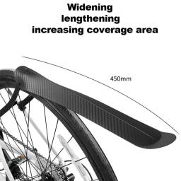 Frente preta e guarda-lamas traseiro para mtb, 1 parte, dobrável, acessórios de ciclismo, mtb, bmx, dh e cascalho - Image 6