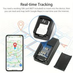 Mini GPS Bicycle Tracking Positioner, Rastreador De Veículo Magnético, Rastreador Em Tempo Real, Localizador Anti-Lost, Animais De Estimação, Crianças, GF-07 - Image 2