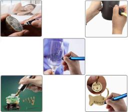 Kit 20 Brocas pontas diamantadas para Gravador Elétrico E Micro Retifica para Acabamento, Retoque, Escultura E Gravação - Image 3