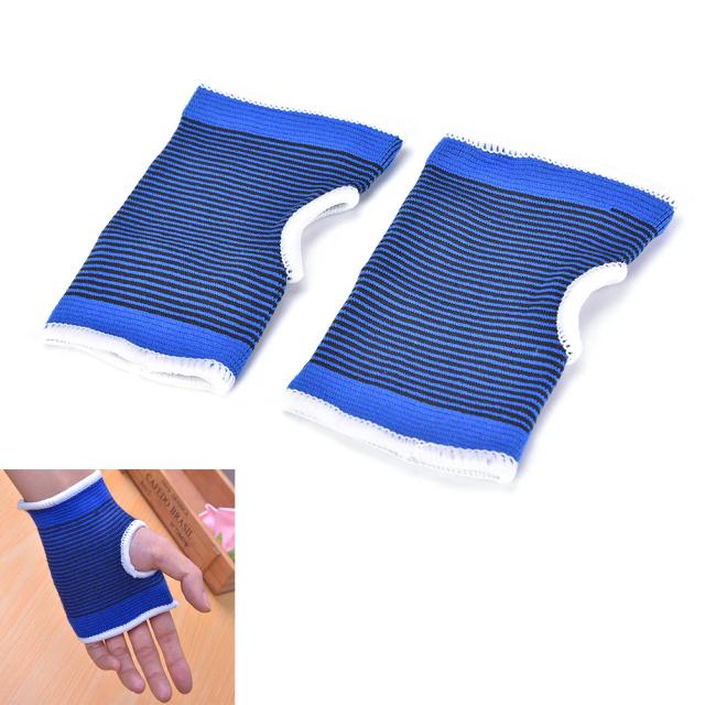 Luva e Bandagem Elástica Azul para Pulso e Mão - Conforto e Apoio para Esportes e Ginásio