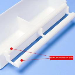 Double Grid Stand Bird Feeder, Calha De Alimentação, Papagaio, 1 Pc - Image 2