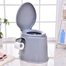 Vaso sanitário de viagem portátil compacto balde potty assentos w _ tanque de resíduos de pouco peso ao ar livre interior para acampar e caminhadas - Image 4
