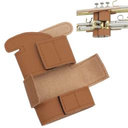 Capa protetora para válvula trompete, instrumentos musicais de bronze, acessórios couro - Image 1