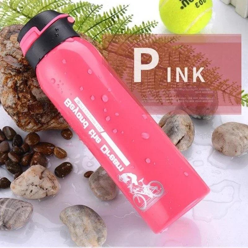 Garrafa de água de bicicleta de aço inoxidável, garrafa de bebida, palha térmica simples, esporte ao ar livre, chaleira quente, 500ml - Image 1