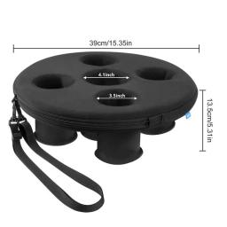 Floating Drink Holder Verão Inflável Float Beer Drinking Cooler Tabela Com 5 Furos Bandeja De Cerveja Party Cup Holder Para Piscina Spa - Image 6