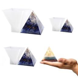 Molde de silicone Fundição para DIY, resina epóxi Gesso, Pirâmide Triangular, Arte Artesanato, Acessórios Fazendo Suprimentos, Deco Peças Materiais - Image 2