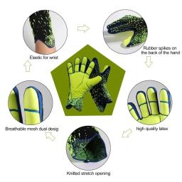Luvas profissionais para adultos e crianças, látex espessado, proteção, futebol, esportes, futebol, goleiro - Image 4