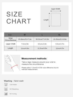 1 PC compressão pulso ajustável suporte banda 7114 - Image 6