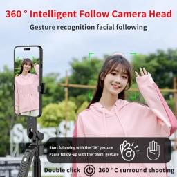 Xiaomi-AI Intelligent Tracking Selfie Stick, Cardan Handheld com Pólo de Tiro Automático, Suporte Selfie de Rotação 360 ° - Image 2
