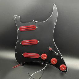 Pickguard de guitarra ST pré-cabeado, Ímã cerâmico, Hot Rails, Captador de bobina dupla, Conjunto Scratchplate para guitarra ST - Image 6