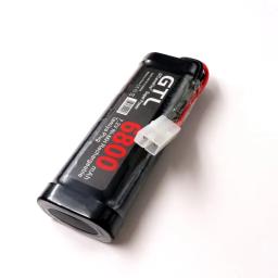 Nova bateria 7.2v 6800mah nimh bateria rccar caminhão bugibot tanque ni mhbateria cinza jantar fonte de alimentação, com conectores tamiya - Image 3