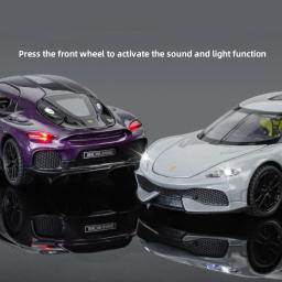 1:32 gemera gt gemini liga de corrida brinquedo em miniatura diecast metal escala modelo carro som & luz coleção crianças brinquedo carro veículos presente - Image 2