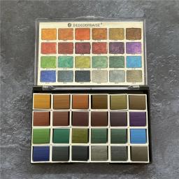 Conjunto de arte artística profissional, 24 cores, pintura em aquarela, kit de arte portátil para estudantes, projetos de arte escolar, papelaria - Image 3