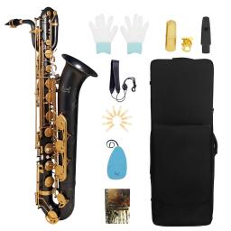 SLADE-Eb saxofone barítono Set, E-Flat Sax profissional com caixa de pano, bocal, Sax Peças Acessórios, instrumento de sopro - Image 1