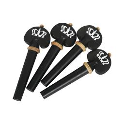 Instrumento de corda parte para acessórios de violino, Pull Chord Plate, Chord Shaft, cauda do prego, resto bochecha, 4 4-3-4, 4pcs - Image 4
