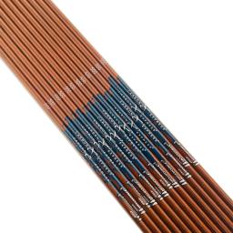 Tiro com arco puro carbono seta eixos, madeira pele composto, arco tradicional caça, 32 "Spine, 400, 500, 600, ID6.2mm, 12pcs - Image 1