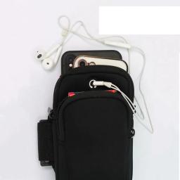 Neoprene braçadeira para esportes, portátil, impermeável, respirável, malha, universal, preto, azul, verde, para telefone, dinheiro, universal - Image 3
