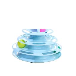 Três Camadas Bola Gato Brinquedo Interativo, Bola, Play Plate, Espaço Torre, Pet Cat Turntable - Image 4