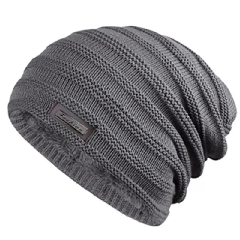 Novo gorro forrado de pele unissex manter quente chapéu de inverno grosso macio estiramento chapéu para homens e mulheres moda inverno boné - Image 1