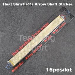 15 pçs seta envolve adesivo termo retrátil eixo de carbono envolve adesivo, adequado para 4.2mm Sp300-600 eixo de seta de carbono - Image 5